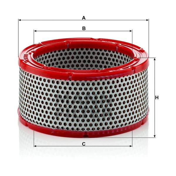 Vzduchový filter MANN FILTER C 1633/1
