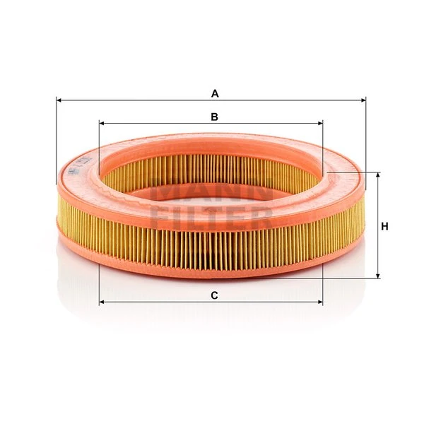 Vzduchový filter MANN FILTER C 2536