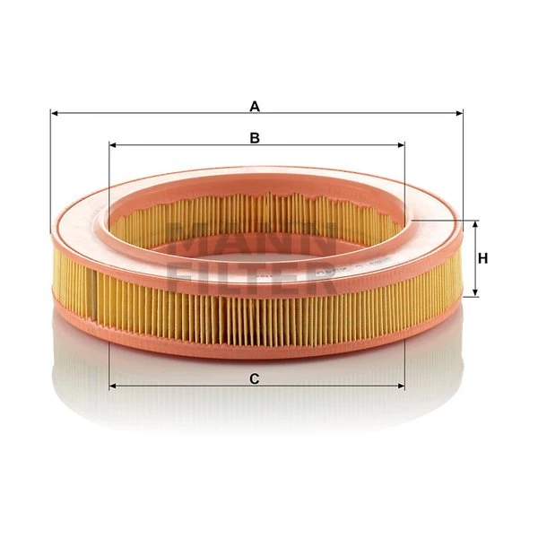 Vzduchový filter MANN FILTER C 2540