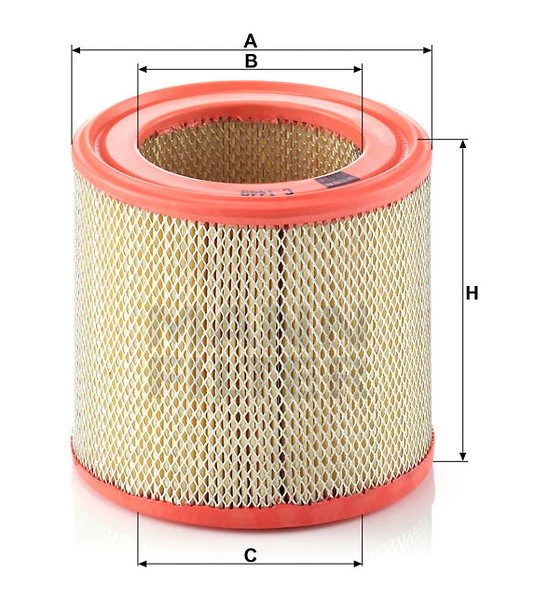 Vzduchový filter MANN FILTER C 1449
