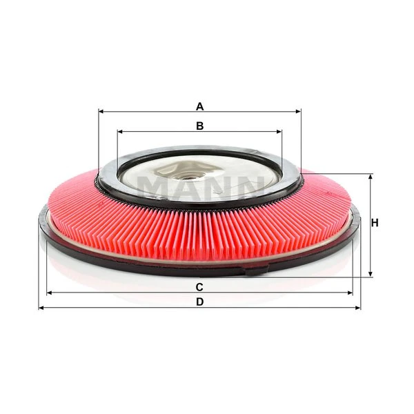 Vzduchový filter MANN FILTER C 2821