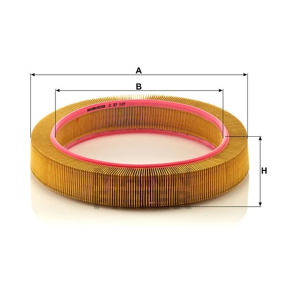 Vzduchový filter MANN FILTER C 37 107