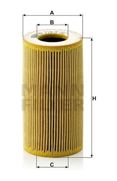 Olejový filter MANN FILTER HU 719/5 x