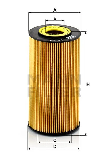 Olejový filter MANN FILTER HU 934 x