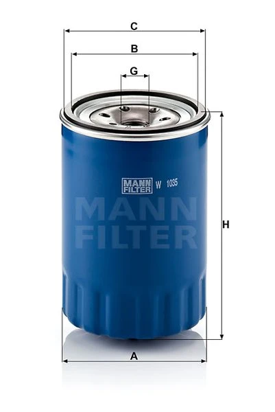Olejový filter MANN FILTER W 1035