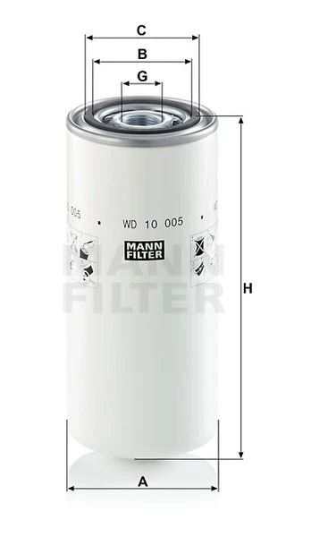 Filter hydrauliky MANN FILTER WD 10 005