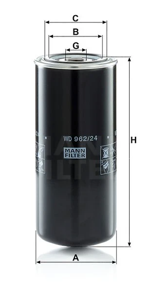 Olejový filter MANN FILTER WD 962/24