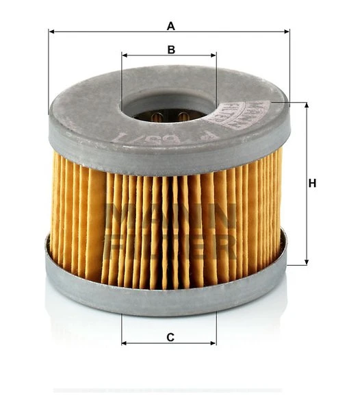 Palivový filter MANN FILTER P 65/1 x