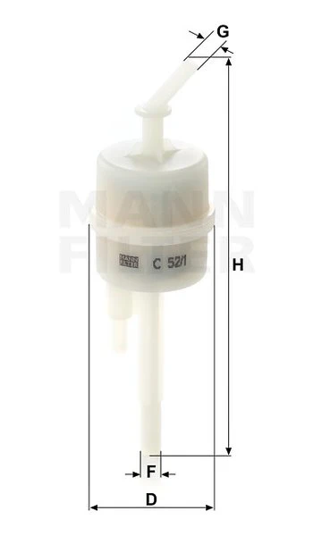 Filter odvzdušňovania MANN FILTER C 52/1