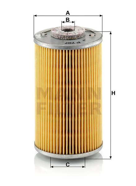Palivový filter MANN FILTER P 707