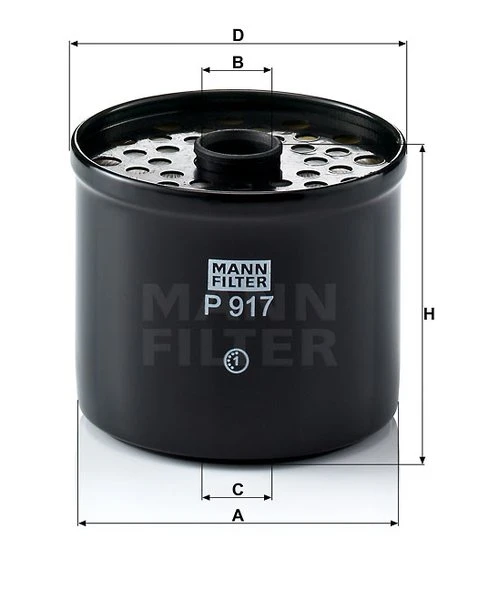 Palivový filter MANN FILTER P 917 x