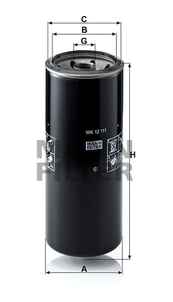 Palivový filter MANN FILTER WK 12 111