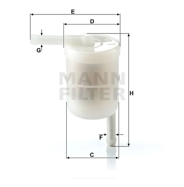 Palivový filter MANN FILTER WK 42/12