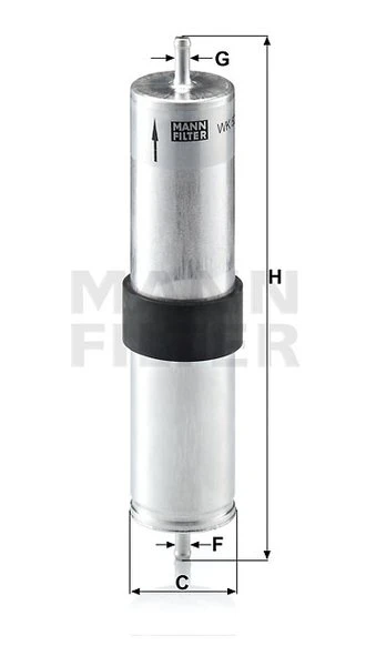 Palivový filter MANN FILTER WK 521/4