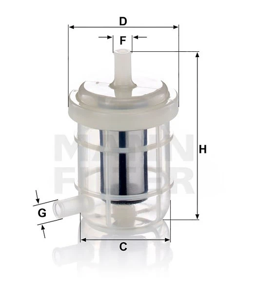 Palivový filter MANN FILTER WK 5028
