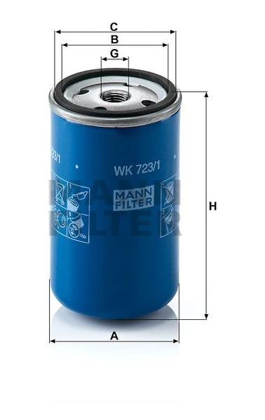 Palivový filter MANN FILTER WK 723/1