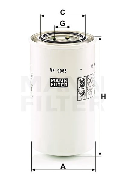 Palivový filter MANN FILTER WK 9065