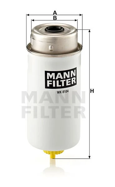 Palivový filter MANN FILTER WK 8104