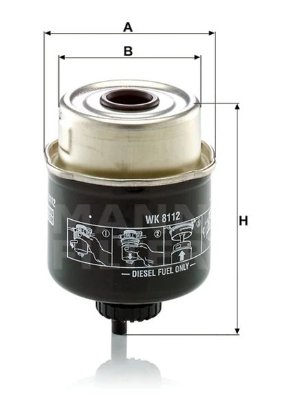 Palivový filter MANN FILTER WK 8112