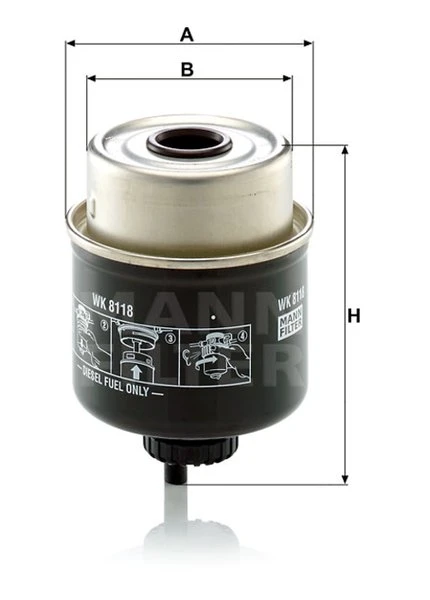Palivový filter MANN FILTER WK 8118