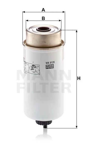 Palivový filter MANN FILTER WK 8120