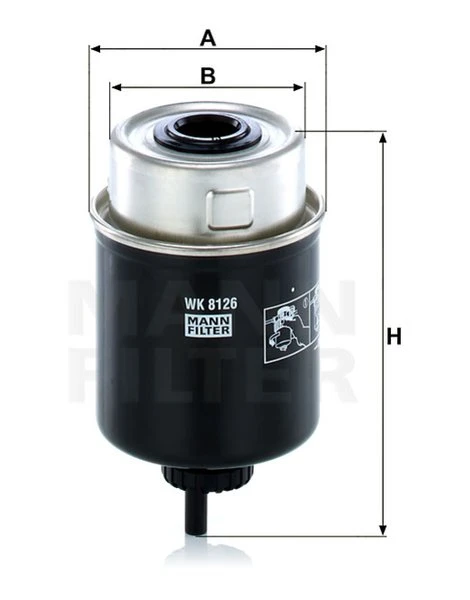 Palivový filter MANN FILTER WK 8126