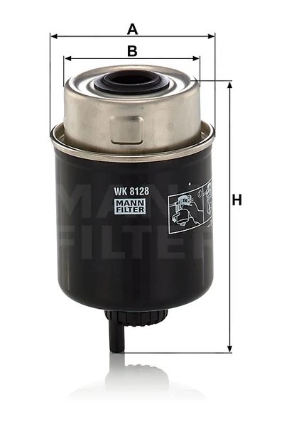 Palivový filter MANN FILTER WK 8128