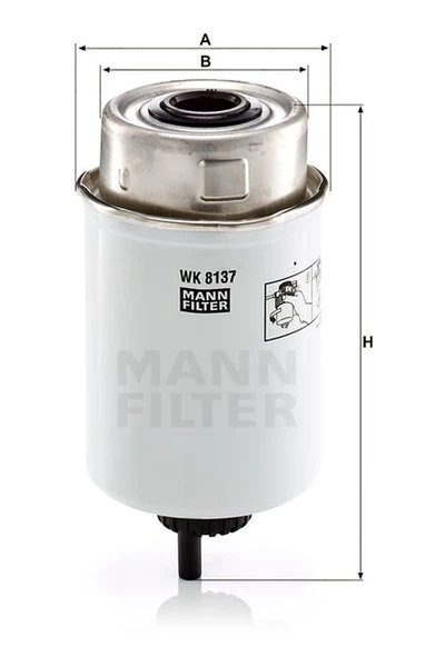 Palivový filter MANN FILTER WK 8137
