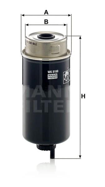 Palivový filter MANN FILTER WK 8160