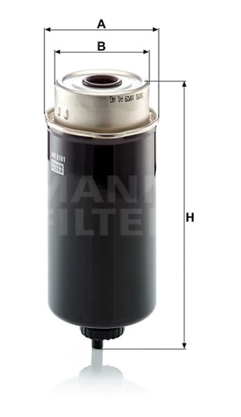 Palivový filter MANN FILTER WK 8161