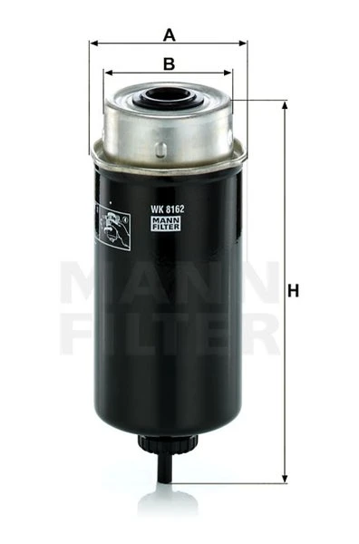 Palivový filter MANN FILTER WK 8162