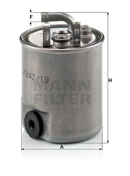 Palivový filter MANN FILTER WK 842/19