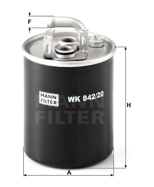 Palivový filter MANN FILTER WK 842/20