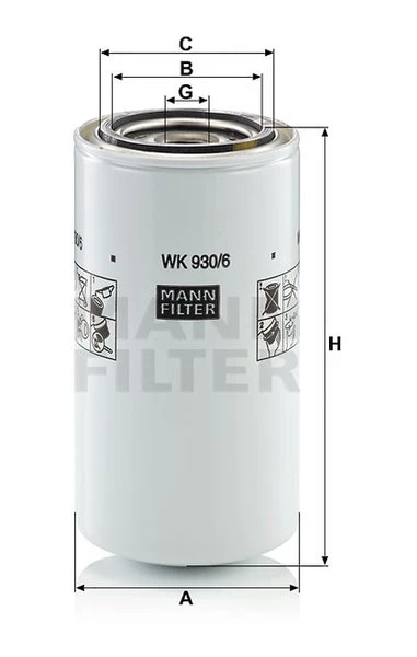 Palivový filter MANN FILTER WK 930/6 x