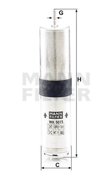 Palivový filter MANN FILTER WK 5015