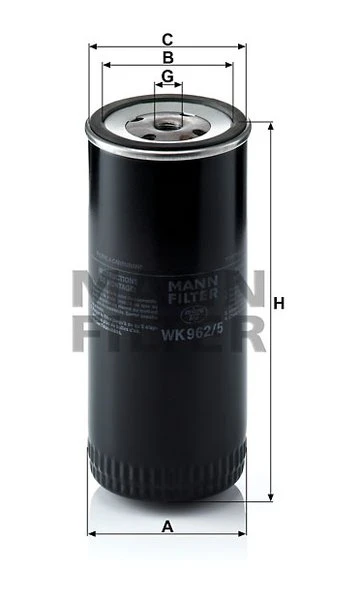 Palivový filter MANN FILTER WK 962/5