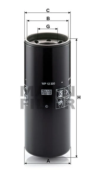 Olejový filter MANN FILTER WP 12 300