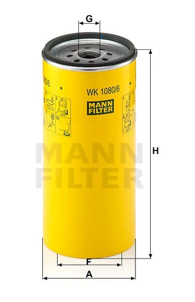 Palivový filter MANN FILTER WK 1080/6 x