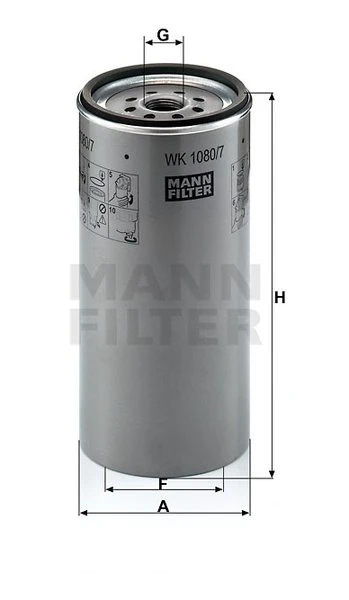 Palivový filter MANN FILTER WK 1080/7 x