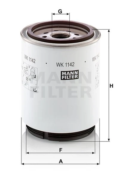 Palivový filter MANN FILTER WK 1142 x