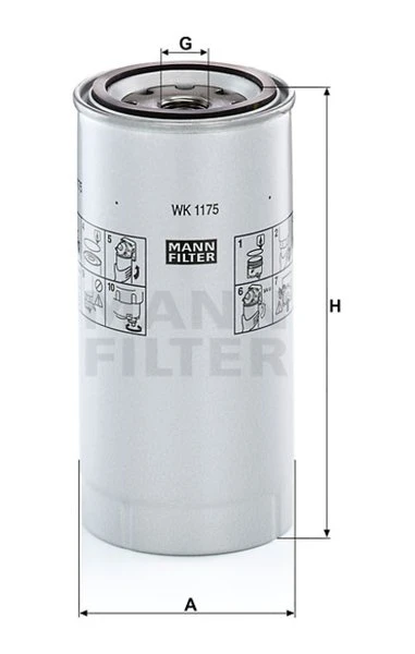 Palivový filter MANN FILTER WK 1175 x