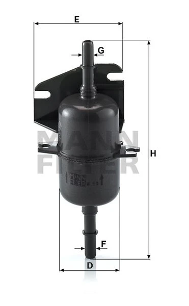 Palivový filter MANN FILTER WK 510