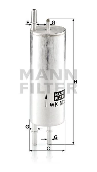 Palivový filter MANN FILTER WK 513/3