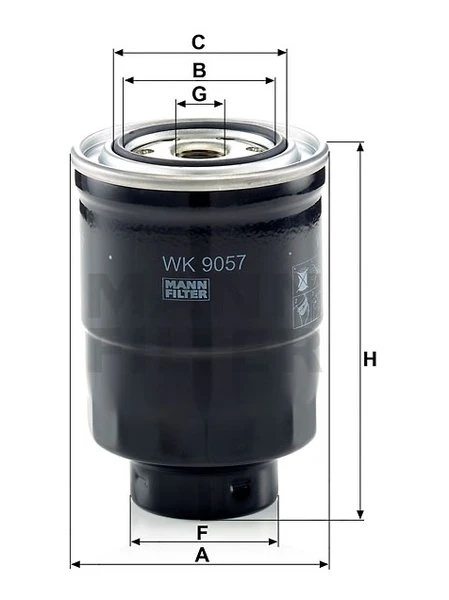 Palivový filter MANN FILTER WK 9057 z