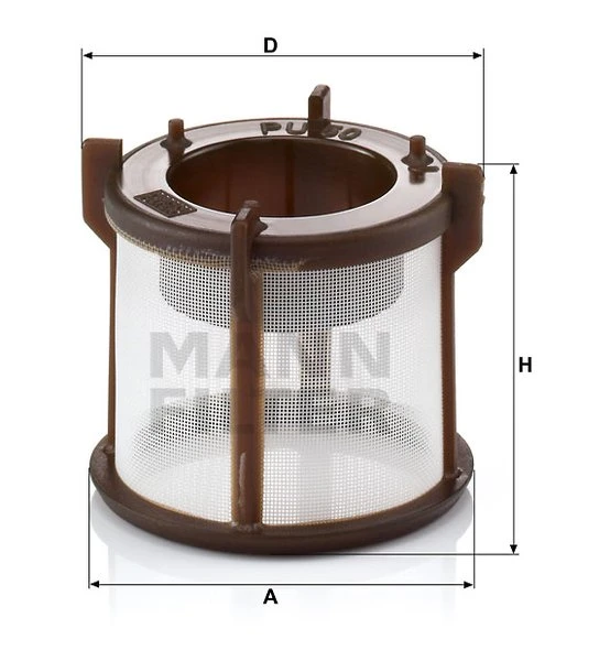 Palivový filter MANN FILTER PU 50 x