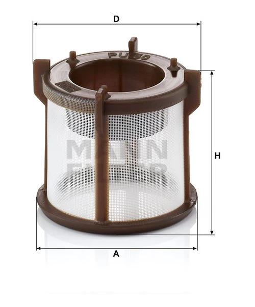 Palivový filter MANN FILTER PU 50 z