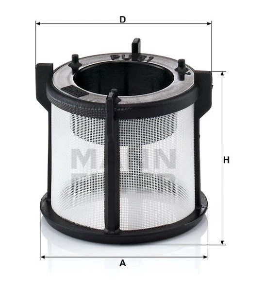 Palivový filter MANN FILTER PU 51 x