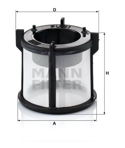 Palivový filter MANN FILTER PU 51 z