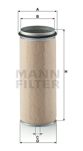 Poistný filter MANN FILTER CF 1610