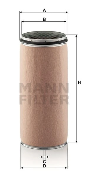 Poistný filter MANN FILTER CF 2100/1